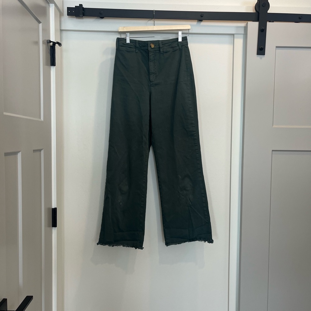 Marine Layer Green Wide Leg pant